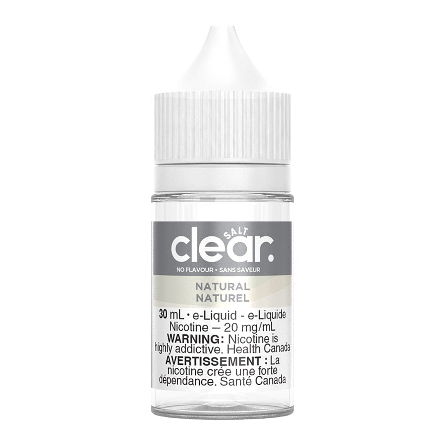 Clear Salt Nic E-liquid – Natural 30ml