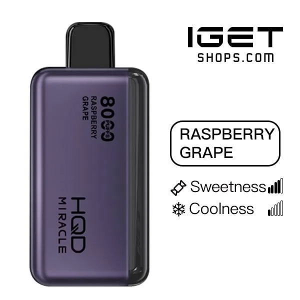 HQD Miracle 8000 – Raspberry Grape